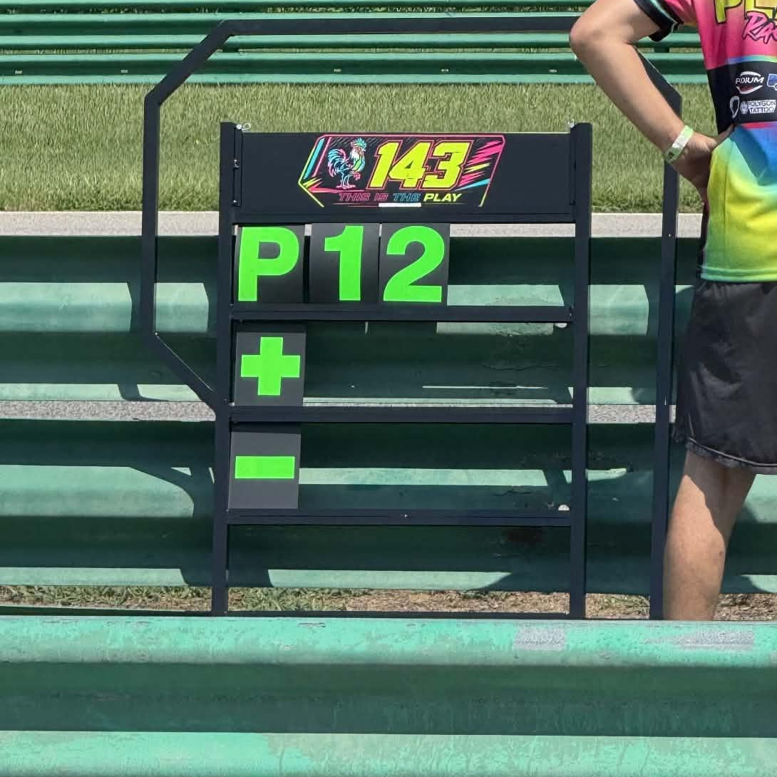 Custom Pit Board Numbers